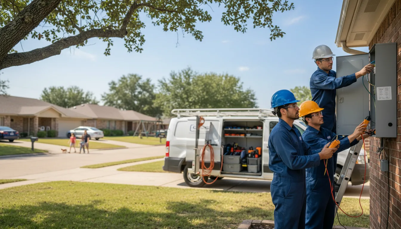 Certified electrician providing emergency electrical services in Hazen, AR
